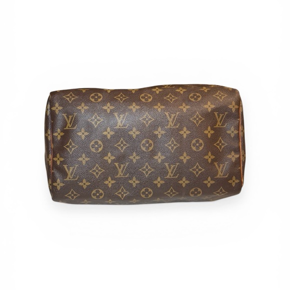 AUTHENTIC Louis Vuitton: Brown Monogram Canvas Speedy 30 - Picture 5 of 15